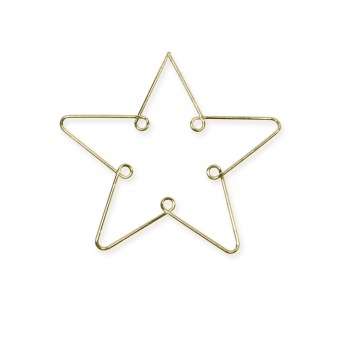 Metall-Deko 12,5 cm | Stern gold