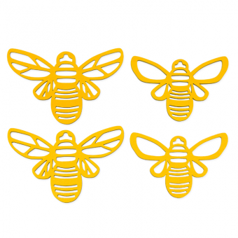 Holzsortiment "Bienen" Gelb