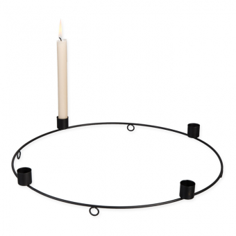 Metall-Kerzenstnder 40 cm | Schwarz