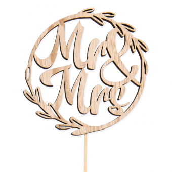 Holz-Stecker "Mr & Mrs" 
