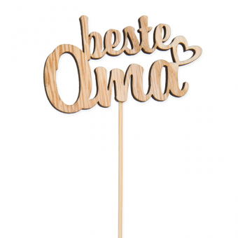 Holz-Stecker "beste Oma" 