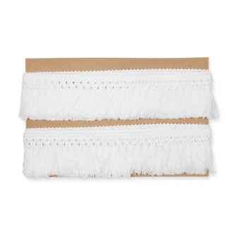 Baumwollfranse "Makramee" off-white