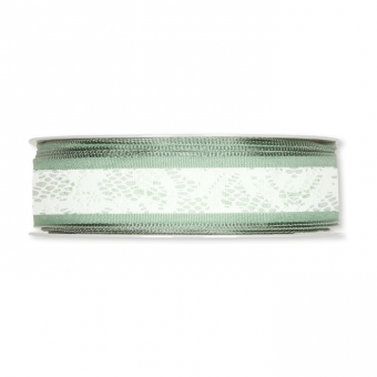 Druckband "Spitze" Mint/Jade/Wei 