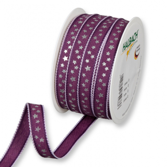 Druckband "Sternchen" Violett/Lavendel/Silber