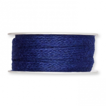 Jute-Flechtband blau