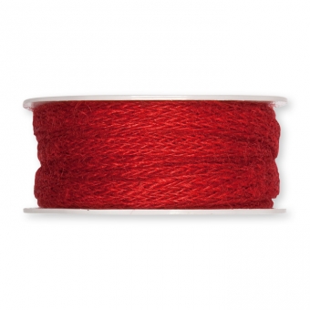 Jute-Flechtband rot