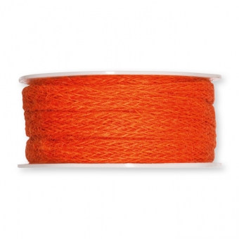 Jute-Flechtband orange