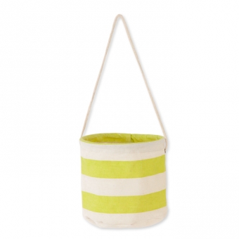 Textiler Umtopf "Streifen" 14,5 cm | grn/natur
