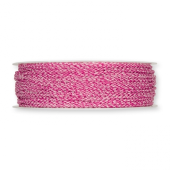 Kordel matt, meliert 2 mm | pink/rose