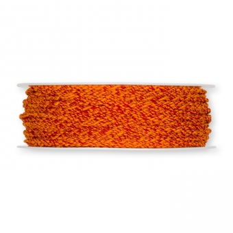 Kordel matt, meliert 2 mm | orange/weinrot