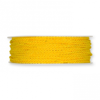 Kordel matt, meliert 2 mm | gelb/lemon
