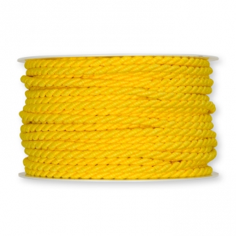 Kordel matt, meliert 4 mm | gelb/lemon