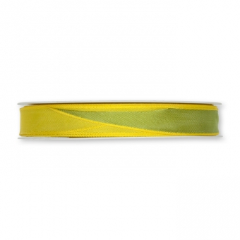 Satinband, 2-farbig gelb/grn