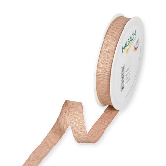 Lurexband meliert 15 mm | Rose/Gold