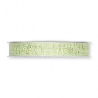 Lurexband meliert 15 mm | Pastellgrn/Silber
