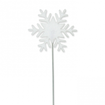 Mini-Stecker "Eiskristall" Wei