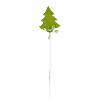 Drahtstecker "Weihnachtsbaum" grn