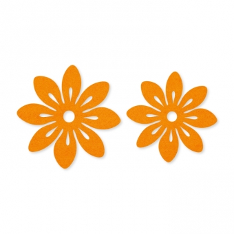 Filz-Sortiment Blten  2 Gren im Set orange