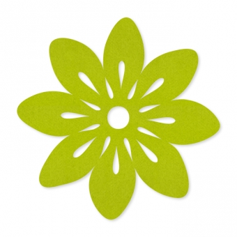 Filz-Tischset "Blüte" grün