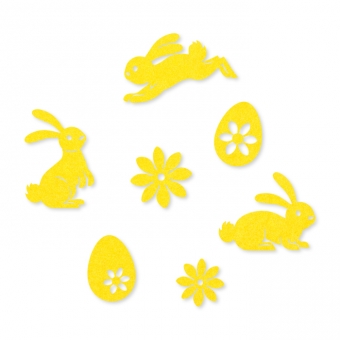Filz-Sortiment "Ostern" gelb
