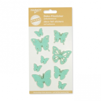 Filz-Sticker "Schmetterlinge" mint