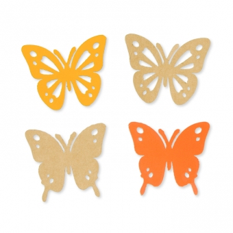 Papier-Sortiment "Schmetterlinge" pastellorange/orange