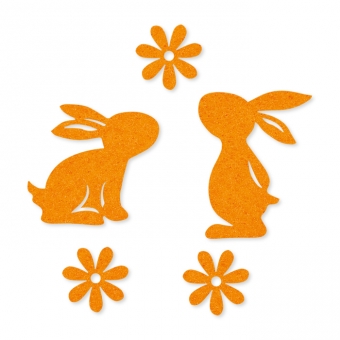 Filz-Sortiment "Ostern" orange