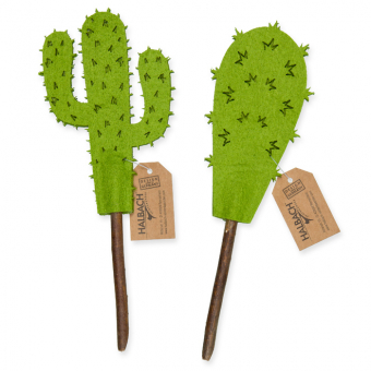Naturholz-Stecker "Kaktus" 6 Stück 