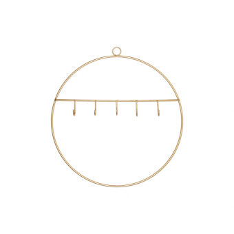 Metallring mit Haken  30 cm Gold