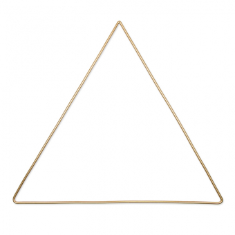 Metalldeko "Dreieck" 31 cm | Gold