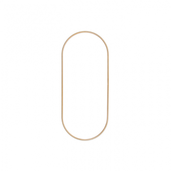 Metalldeko "Oval" 30 x 13 cm | Gold