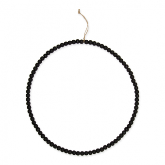 Holzperlen Hoop 35,5 cm | Schwarz