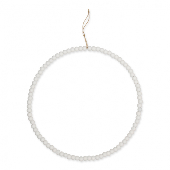 Holzperlen Hoop 35,5 cm | Wei