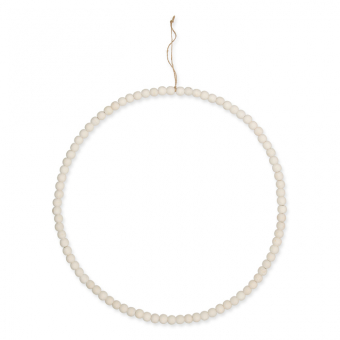 Holzperlen Hoop 35,5 cm | Natur