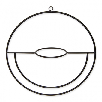 Metall-Hoop  ca. 26 cm Schwarz