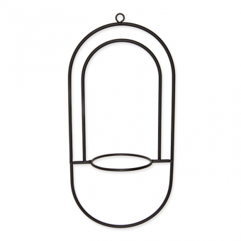 Metall-Hoop "Oval" Schwarz