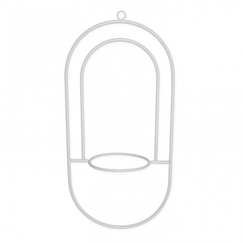 Metall-Hoop "Oval" Steingrau