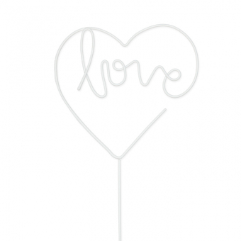 Metallstecker "love" Wei