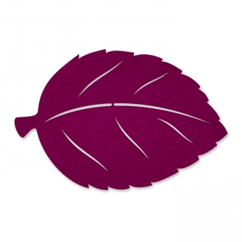 Filz-Deko "Herbstblatt" Purple