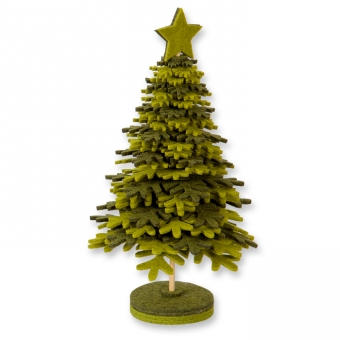 Filz-Aufsteller "Baum" mixed grn / grn