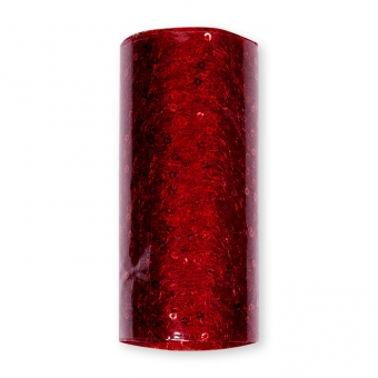 Pailletten-Tll 12 cm | rot/rot