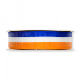 Nationalband 25 mm | Blau/Wei/Orange