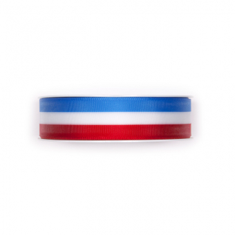 Nationalband 25 mm | Blau/Wei/Rot