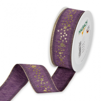 Druckband "Sternchen" Lavendel/Gold