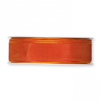 Standard Drahtkantenband 25 mm | dunkles Orange (69)