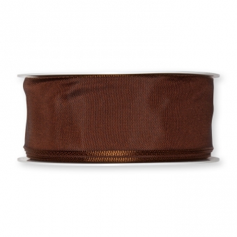 Standard Drahtkantenband 40 mm | Dunkelbraun (596)