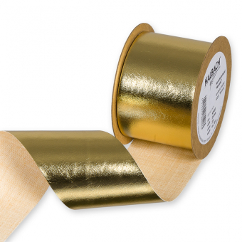 Kunstlederband "Metallic" 50 mm | Gold