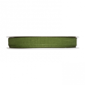 Dekorationsband "Leinenoptik" 15 mm | dunkelgrn