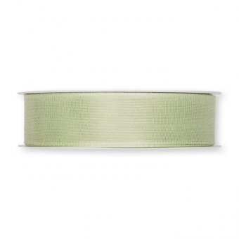 mattes Taftband Baumwolloptik 25 mm | Pastellgrn (290)
