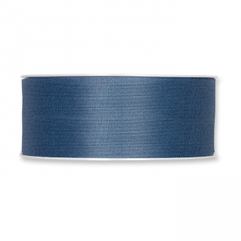 mattes Taftband Baumwolloptik 40 mm | Jeansblau (50)